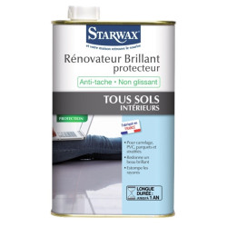 Rénovateur protecteur liquide brillant tous sols intérieurs Starwax 1L