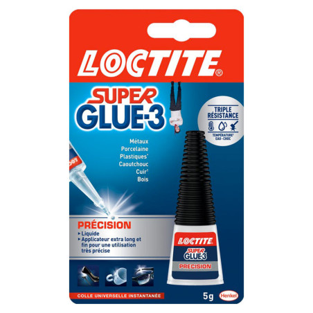 Colle Super Glue 3 précision Loctite 5g