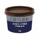 Mastic vitrier à l\'huile de lin coloris brun Sylex 1kg