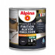 Peinture de finition Alkyde Alpina 0,5L satin noir - Fabrication française