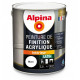 Peinture de finition acrylique Alpina 2,5L satin blanc - Fabrication française