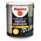 Peinture de finition acrylique Alpina 2,5L satin bouton d\'or - Fabrication française