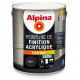 Peinture de finition acrylique Alpina 2,5L satin noir - Fabrication française