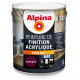 Peinture de finition acrylique Alpina 2,5L mat aubergine - Fabrication française