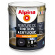 Peinture de finition acrylique Alpina 2,5L mat noir - Fabrication française