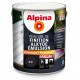 Peinture de finition Alkyde Alpina 2,5L brillant noir - Fabrication française