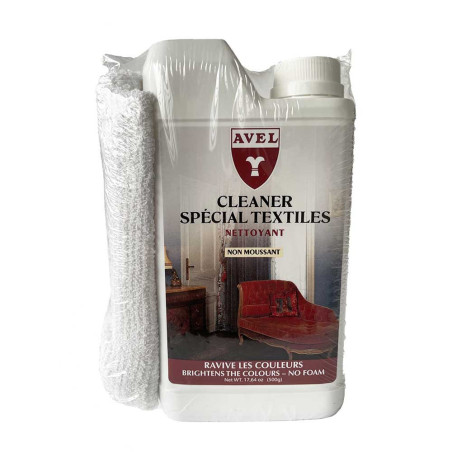 Nettoyant spécial textiles + chiffon 500ml Avel