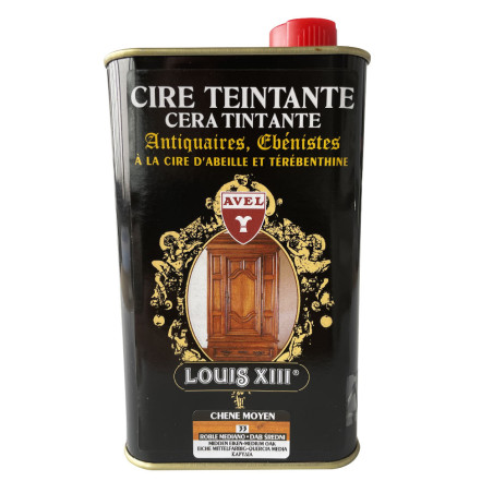 Cire teintante Antiquaires & ébénistes chêne moyen 500 ml Louis XIII Avel