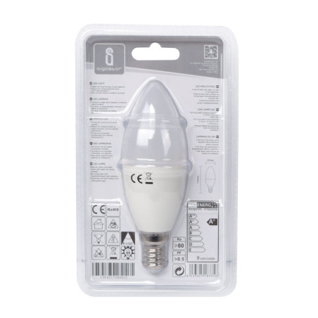 Ampoule LED E14 Flamme 9W (équivalent 55W) - Blanc froid