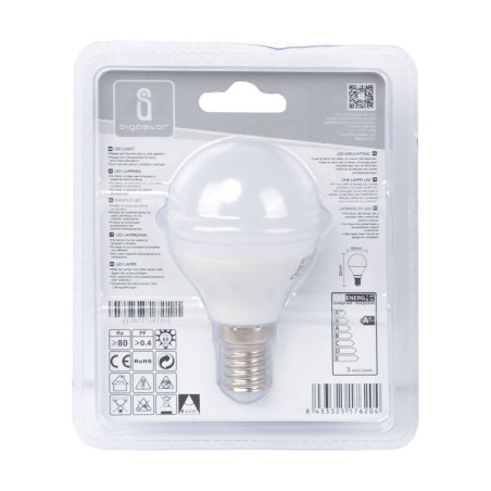 Ampoule LED E14 Standard 3W (équivalent 24W) - Blanc chaud