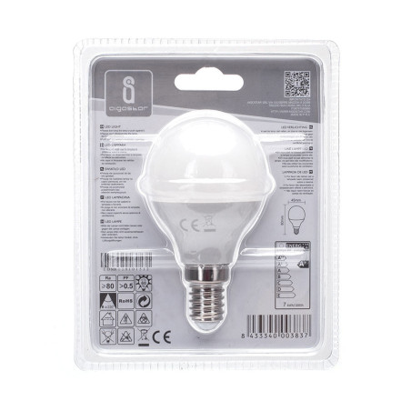 Ampoule LED E14 Standard 7W (équivalent 52W) - Blanc chaud