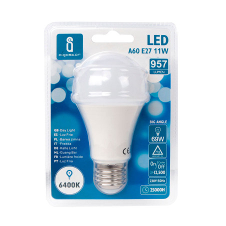 Ampoule LED E27 Standard 11W (équivalent 69W) - Blanc froid