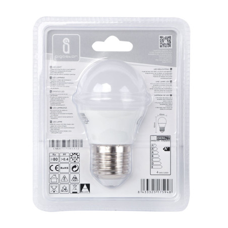 Ampoule LED E27 Standard 4W (équivalent 30W) - Blanc chaud