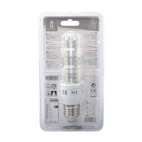 Ampoule LED E27 Tube 9W (équivalent 58W) - Blanc froid