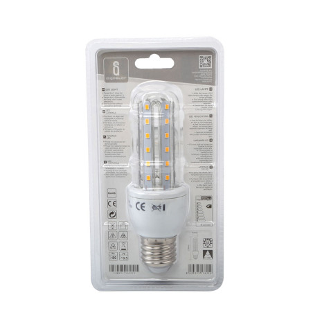 Ampoule LED E27 Tube 9W (équivalent 60W) - Blanc chaud