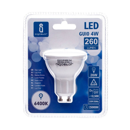 Ampoule LED GU10 Spot 4W (équivalent 26W) - Blanc froid