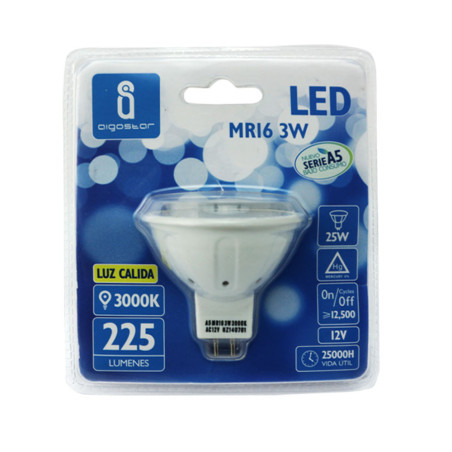 Ampoule LED GU10 Spot 4W (équivalent 27W) - Blanc chaud