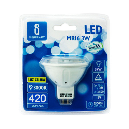 Ampoule LED MR16 Spot 6W (équivalent 37W) - Blanc froid