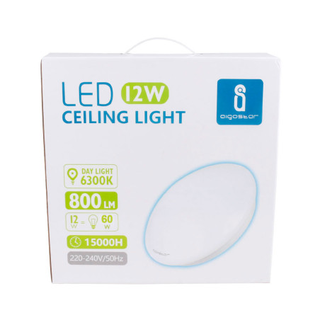 Applique LED Plafonnier dôme 12W (équivalent 60W) - Blanc froid