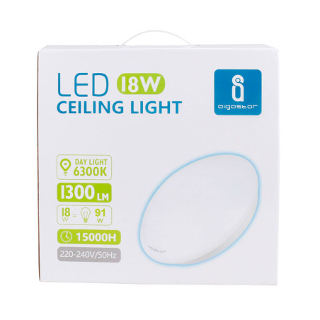 Applique LED Plafonnier dôme 18W (équivalent 91W) - Blanc froid