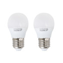 Lot 2 ampoules LED E27 Standard 5W (équivalent 37W) - Blanc froid