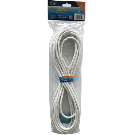 Câble électrique 2 x 1,0mm² 10m blanc