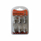 Lot 6 micro-ampoules forme olive 0,5A - 3cm