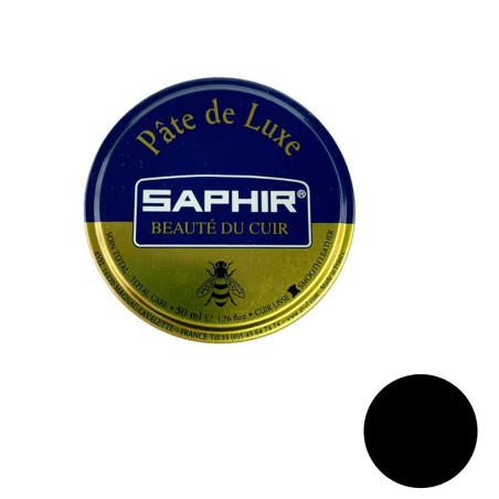 Pâte de cirage cuir noir 50ml Saphir