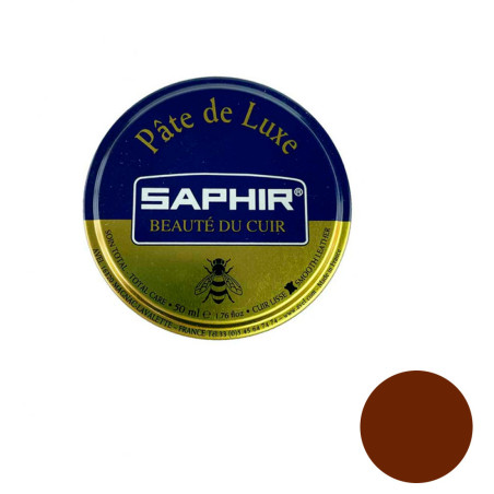 Pâte de cirage cuir marron moyen 50ml Saphir