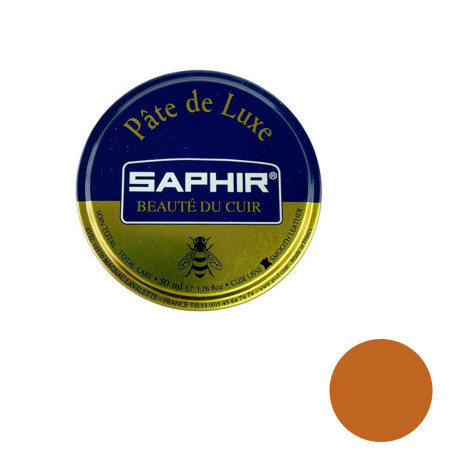 Pâte de cirage cuir marron clair 50ml Saphir