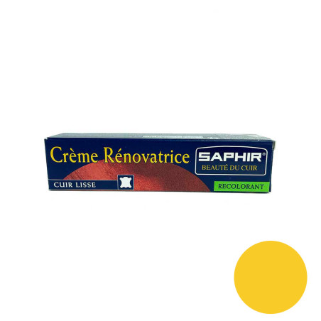 Crème rénovatrice cuir jaune 25ml Saphir