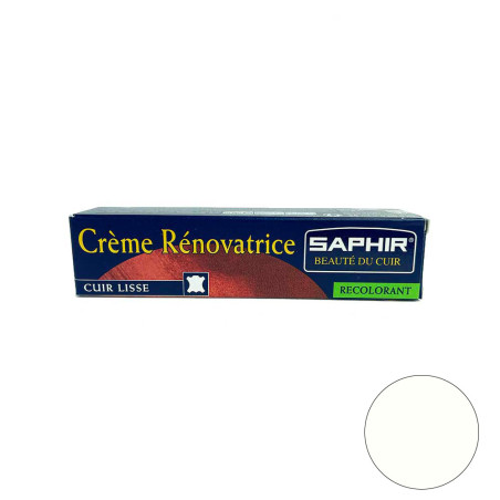 Crème rénovatrice cuir blanc 25ml Saphir