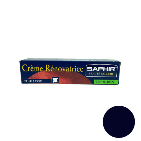 Crème rénovatrice cuir bleu marine 25ml Saphir