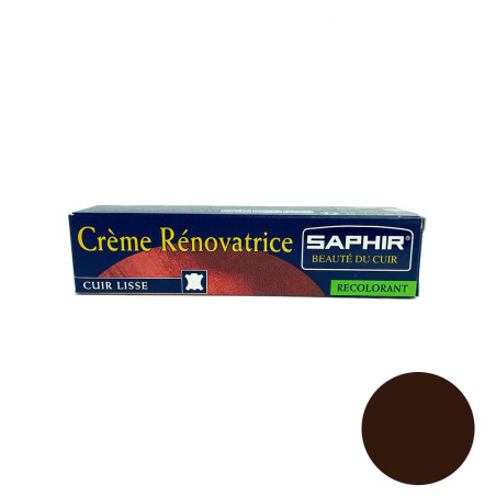 Crème rénovatrice cuir marron 25ml Saphir