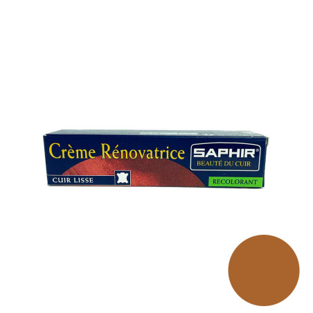 Crème rénovatrice cuir marron clair 25ml Saphir