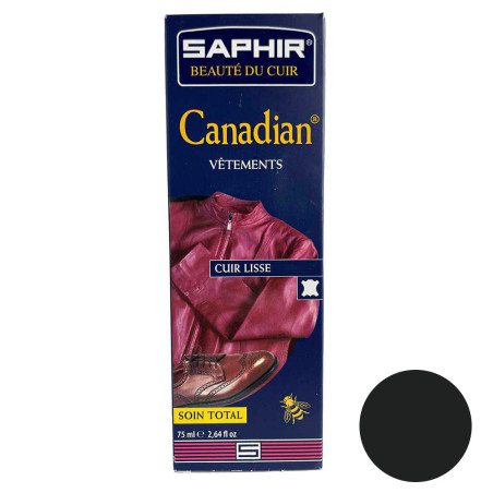 Crème de cirage reconstituante cuir gris foncé 75ml Canadian Saphir