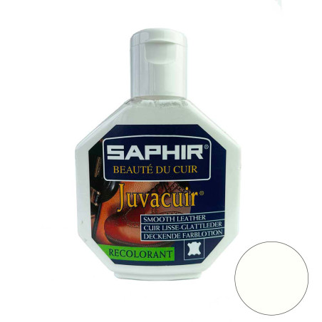 Recolorant Juvacuir cuir lisse blanc 75ml Saphir