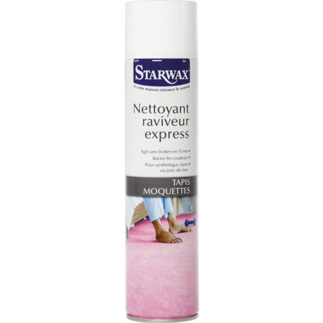 Nettoyant / raviveur express liquide moquettes aérosol Starwax 600ml
