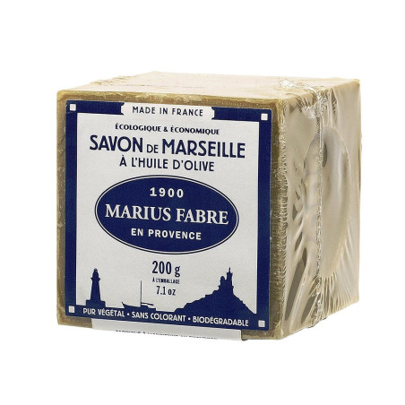 Bloc de savon de Marseille à l'huile d'olive Marius Fabre 200g