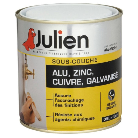 Sous couche alu, zinc, cuivre, galvanisé 0,5L Julien