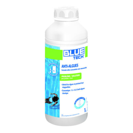Anti-algues ultra concentré 2 en 1 Blue Tech 1L