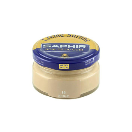 Crème Surfine cuir beige 50ml Saphir
