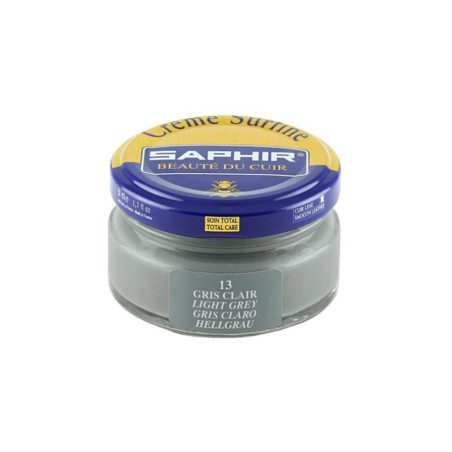 Crème Surfine cuir gris clair 50ml Saphir