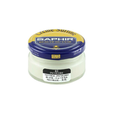 Crème Surfine cuir incolore 50ml Saphir