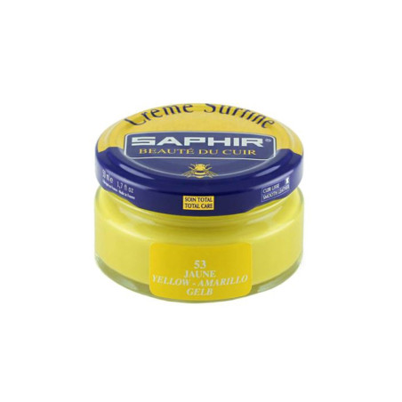 Crème Surfine cuir jaune 50ml Saphir