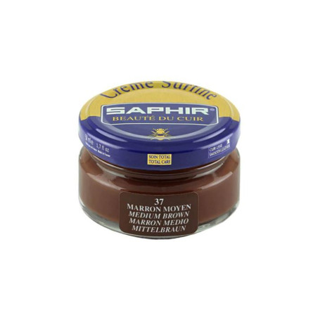Crème Surfine cuir marron moyen 50ml Saphir