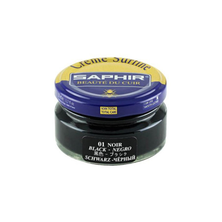 Crème Surfine cuir noir 50ml Saphir