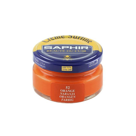 Crème Surfine cuir orange 50ml Saphir