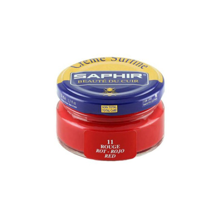 Crème Surfine cuir rouge 50ml Saphir