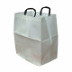 Lot 2 sacs à gravats tissés blanc polypropylène 80L